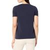 image:imageNautica Womens Solid Short Sleeve Crew Neckline TShirtNight Sky
