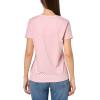 image:imageNautica Womens Solid VNeck Short Sleeve TShirtBridal Rose Bright White