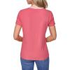 image:imageNautica Womens Solid VNeck Short Sleeve TShirtMineral Red