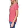 image:imageNautica Womens Solid VNeck Short Sleeve TShirtMineral Red