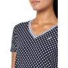 image:imageNautica Womens Solid VNeck Short Sleeve TShirtNight Sky Bright White