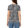 image:imageNautica Womens Solid VNeck Short Sleeve TShirtNight Sky White Cap