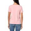 image:imageNautica Womens V Neck Solid Short Sleeve Shirt with LaceBridal Rose