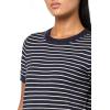 image:imageNautica Womens V Neck Stripe Short Sleeve SweaterSky Captain Ivory