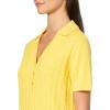 image:imageNautica Womens VNeck Cable Polo Long SleeveLemon Zest