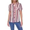image:imageNautica Womens Button Front Short Sleeve Camp ShirtMineral Red Multi