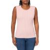 image:imageNautica Womens Cable Shell Solid Sleeveless SweaterBridal Rose