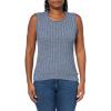 image:imageNautica Womens Cable Shell Solid Sleeveless SweaterHarbor Night Wash White