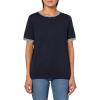 image:imageNautica Womens Crew Neck Solid Short Sleeve SweaterSky Captain Ivory