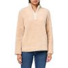 image:imageNautica Womens Mockneck Fleece Sweater PulloverLight Heather Fawn