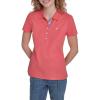 image:imageNautica Womens Polo Short Sleeve Button Placket PoloCoralie