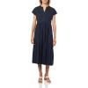 image:imageNautica Womens Short Sleeve Midi Knit Soft DressNight Sky