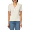 image:imageNautica Womens VNeck Cable Polo Long SleeveIvory