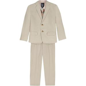 image:imageNautica Boys 4piece Suit Set with Dress Shirt Tie Jacket and PantsKhaki Linen