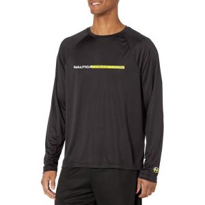 image:imageNautica Mens Nautica Competition Sustainably Crafted LongSleeve TShirtTrue Black