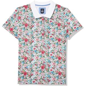 image:imageNautica Womens 5Button Short Sleeve Breathable 100 Cotton Polo ShirtBloom Multi