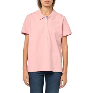 image:imageNautica Womens 5Button Short Sleeve Breathable 100 Cotton Polo ShirtBridal Rose