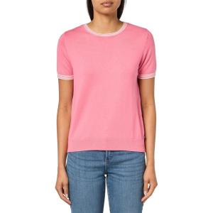image:imageNautica Womens Crew Neck Solid Short Sleeve SweaterPeony Ivory