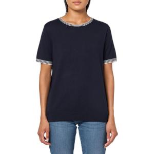 image:imageNautica Womens Crew Neck Solid Short Sleeve SweaterSky Captain Ivory
