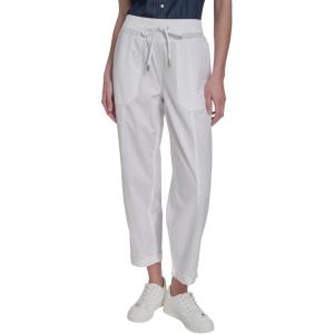 image:imageNautica Womens Pull on Cuffed Solid Ankle Length PantsBright White