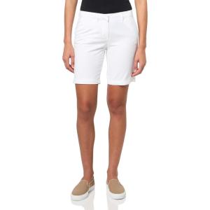 image:imageNautica Womens Riviera Chino Twill 9 Inch Inseam ShortsBright White