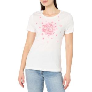 image:imageNautica Womens Solid Short Sleeve Crew Neckline TShirtBright WhiteSeashell