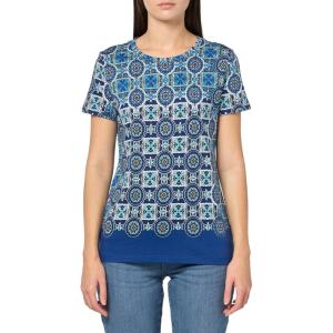 image:imageNautica Womens Solid Short Sleeve Crew Neckline TShirtMarina Blue Multi