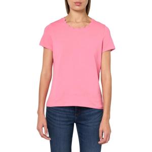 image:imageNautica Womens Solid Short Sleeve Crew Neckline TShirtPeony