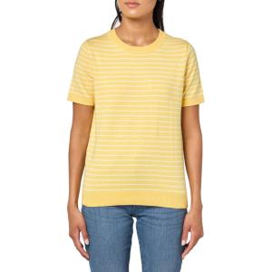 image:imageNautica Womens V Neck Stripe Short Sleeve SweaterSnapdragon Combo