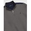image:imageNAUTICA mens Solid 14 Zip Fleece SweatshirtCharcoal Heather