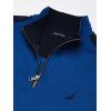 image:imageNAUTICA mens Solid 14 Zip Fleece SweatshirtMonaco Blue