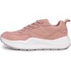 image:imageNautica Girls Sneakers Athletic Walking Shoes for Play and Everyday Wear Comfortable Casual Toddler and Youth Bungee and LaceUpMauve Grey White