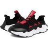 image:imageNautica Kids Running Sneakers  Comfortable Shoes for Boys and Girls  Sizes for Big amp Little Kids LaceUpBungee ManalapinRed Blackmimm
