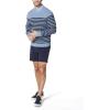 image:imageNautica Mens Mens Stripe Knit SweaterDeep Anchor Heather