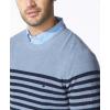 image:imageNautica Mens Mens Stripe Knit SweaterDeep Anchor Heather