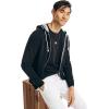 image:imageNautica Mens Nautica Mens Anchor Fleece Fullzip HoodieNight Black