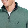 image:imageNautica Mens Nautica Mens Quarterzip SweaterArctic Fern Heather