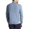image:imageNautica Mens Nautica Mens Quarterzip SweaterDeep Anchor Heather