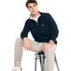 image:imageNautica Mens Nautica Mens Quarterzip SweaterFrench Navy