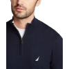 image:imageNautica Mens Nautica Mens Quarterzip SweaterNavy