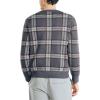 image:imageNautica Mens Nautica Navtech Plaid Jacquard Crewneck SweaterCarbon