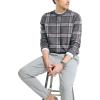image:imageNautica Mens Nautica Navtech Plaid Jacquard Crewneck SweaterCarbon