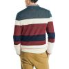 image:imageNautica Mens Nautica Sustainably Crafted Striped Textured Crewneck SweaterNautica Tan