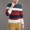image:imageNautica Mens Nautica Sustainably Crafted Striped Textured Crewneck SweaterNautica Tan