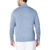 image:imageNautica Mens QuarterZip SweaterDeep Anchor Heather
