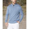 image:imageNautica Mens QuarterZip SweaterDeep Anchor Heather