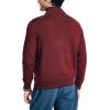 image:imageNautica Mens QuarterZip SweaterDeep Crimson