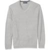 image:imageNautica Mens Long Sleeve Solid Classic VNeck SweaterGrey Heather S71051