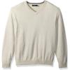 image:imageNautica Mens Long Sleeve Solid Classic VNeck SweaterOatmeal Heather S73100