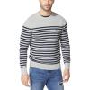 image:imageNautica Mens Mens Stripe Knit SweaterGrey Heather